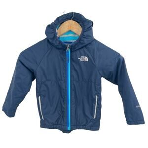 North Face Reversible Windwall Fleece Lined Jacket Blue 3T